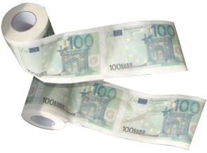 Toaletní papír 100 EUR