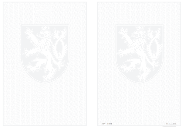 Levně Bianco A3, malý státní znak + lipové listy - 420 × 297 mm