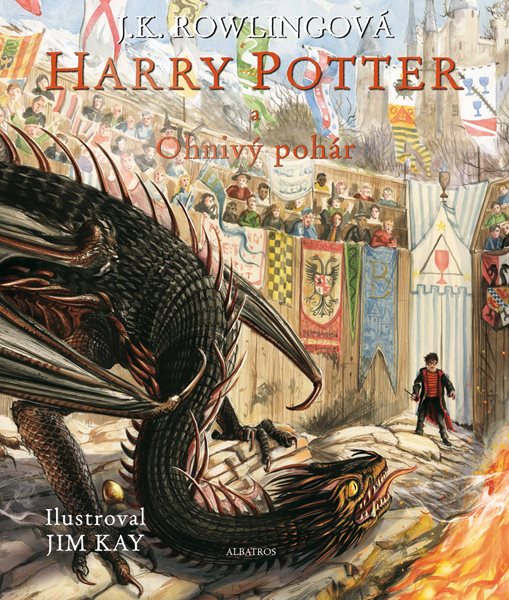 Harry Potter a Ohnivý pohár - ilustrované vydání - J. K. Rowlingová - 21x25 cm