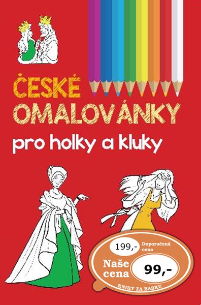 České omalovánky pro holky a kluky - 210 x 310 x 17, Sleva 100%