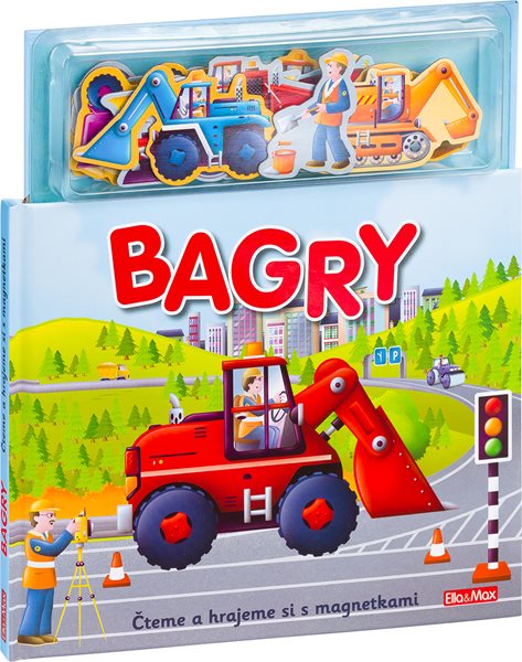 BAGRY ─ Knížka s magnetkami - Paul Dronsfield - 20,5 x 24 cm