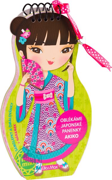 Oblékáme japonské panenky - AKIKO - Charlotte Segond-Rabilloud a kolektiv - 12x21 cm