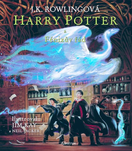 Harry Potter a Fénixův řád - ilustrované vydání - J. K. Rowlingová - 21x25 cm