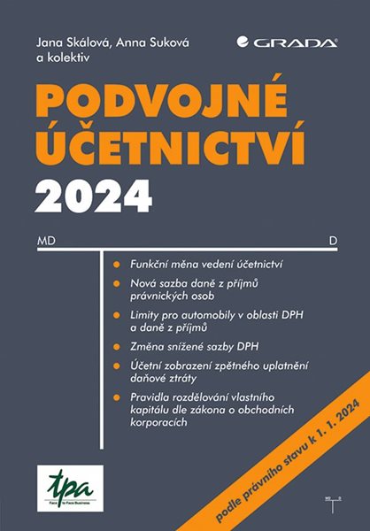 Levně Podvojné účetnictví 2024 - Skálová Jana, Suková Anna - 17x24 cm