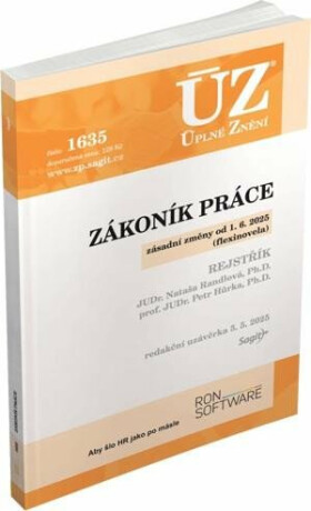 ÚZ 1635 / Zákoník práce, rejstřík 2025