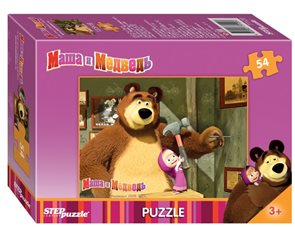 Puzzle mini 54 Máša a Medvěd - Hřebík