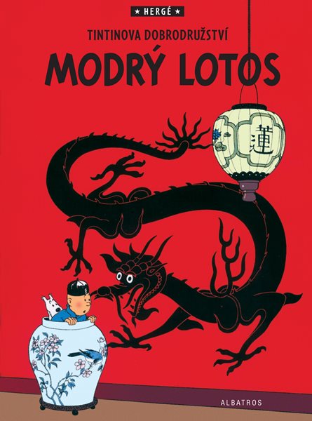 Tintin 5 - Modrý lotos - Hergé - 22x29 cm