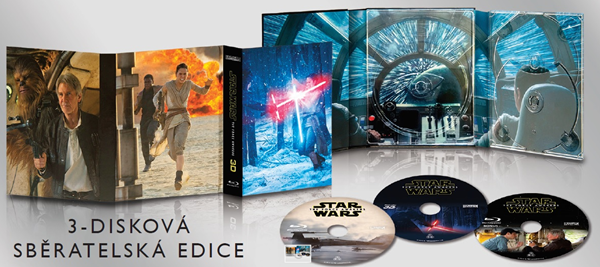 Star Wars: Síla se probouzí 3 Blu-ray, Sleva 100%