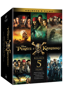 5 DVD Piráti z Karibiku kolekce 1-5