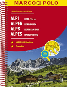 Alpy, Severní Itálie autoatlas 1:300t