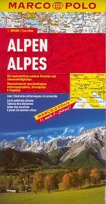 Alpy - mapa Marco Polo - 1:800t