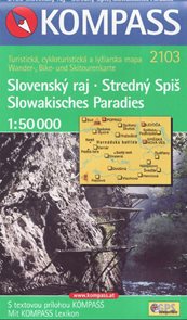 Slovenský raj - Stredný Spiš 1: 50 000