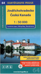 Jindřichohradecko, Česká Kanada - mapa Kartografie č.64 - 1:50 000