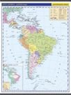 Jižní Amerika -školní- politická - nástěnná mapa - 1:10 000 000