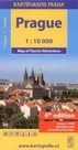 Praha 1:10 000 - mapa turistických zajímavostí - anglická verze, 6. vydání