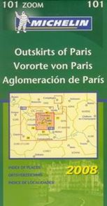 Paříž a předměstí - mapa Michelin č.101 - 1:53 000 /Francie/