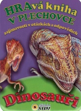 Levně Hravá kniha v plechovce Dinosauři - 11x15