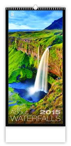 Helma Nástěnný kalendář měsíční 31,5x63 cm - All About Waterfalls