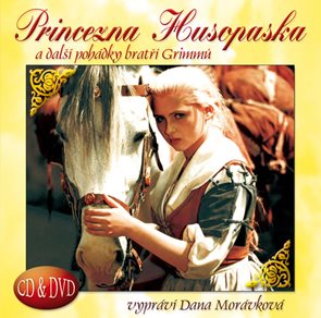 Princezna husopaska a další pohádky bratří Grimmů CD+DVD (čte Dana Morávková)