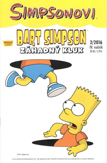 Levně Simpsonovi - Bart Simpson 2/2016 - Záhadný kluk - Groening Matt