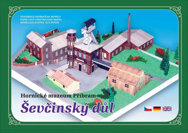Hornické muzeum Příbram Ševčinský důl - Stavebnice papírového modelu - neuveden