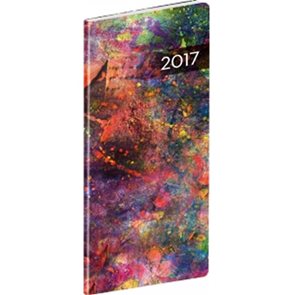 Diář 2017 - Paint - kapesní/plánovací měsíční