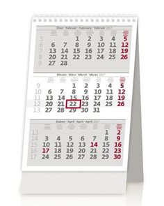 Kalendář stolní 2017 - Mini tříměsíční