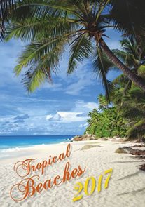 Tropical Beaches kalendář nástěnný 2017