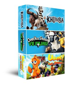 DVD Anim&#225;ky kolekce II.: Ovečka Shaun ve filmu, Khumba, Uuups! Noe zdrhnul…