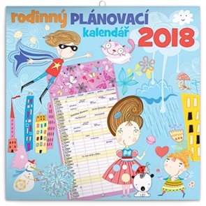 Kalendář 2018 - Rodinný plánovací, 30 x 30 cm