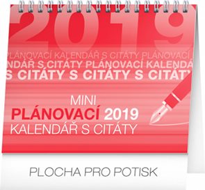 Kalendář stolní 2019 - Plánovací s citá