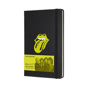 Moleskine: Rolling Stones zápisník L Black/linkovaný