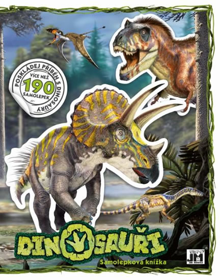 Dinosauři - Samolepková knížka - neuveden, Sleva 30%