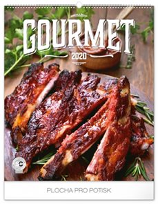 Kalendář nástěnný 2020 - Gourmet, 48 × 56 cm