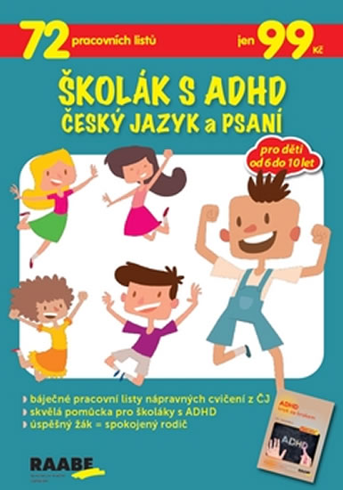 Školák s ADHD Český jazyk a psaní - neuveden