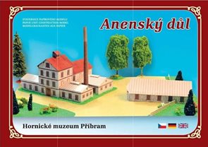 Anenský důl - Hornické muzeum Příbram - Stavebnice papírového modelu