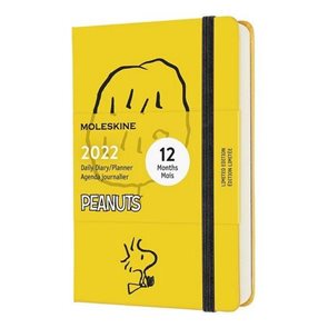 Moleskine Di&#225;ř 2022 Snoopy žlut&#253; S, denn&#237;