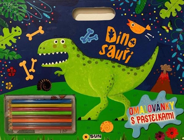 Dinosauři - Omalovánky s pastelkami - neuveden