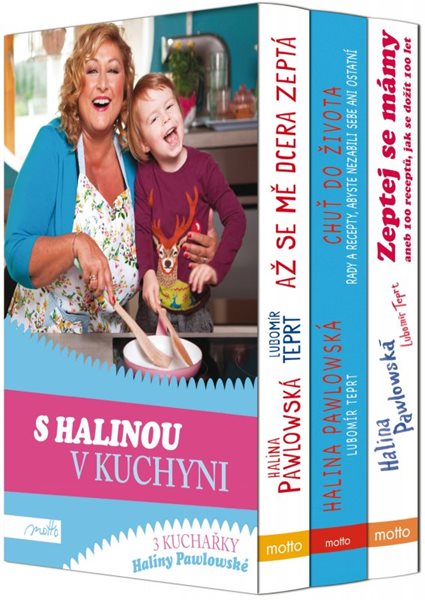 S Halinou v kuchyni - dárkový box 3 knih - Halina Pawlowská, Lubomír Teprt