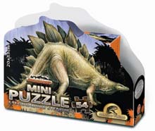 Puzzle Mini 54 dílků v krabičce - Prehistoric - Stegosaurus