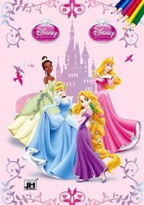 Disney princezny-omalovánky A4