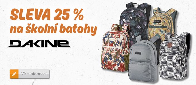 SLEVA 25 % na školní batohy DAKINE 🎒